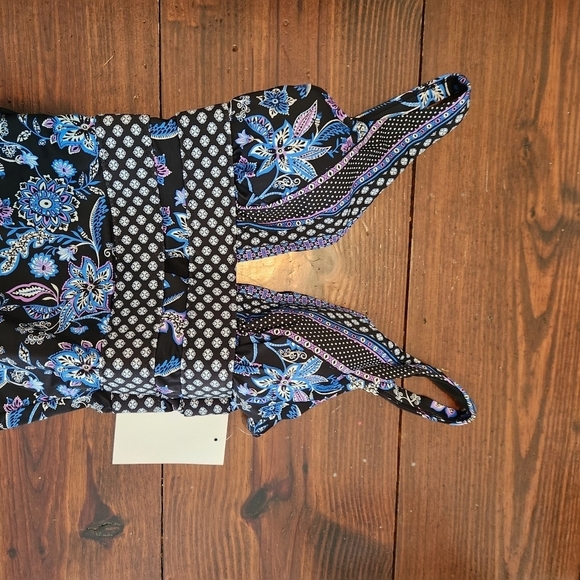 Swimsuits for All sz 4 Deep PLUNGE print swimsuit molded cups womens - Picture 4 of 4